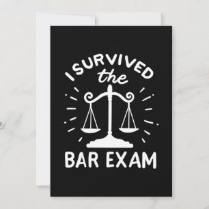 Invitation L'Avocat A Survécu À L'Examen Bar