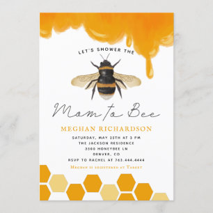 Invitation L'Baby shower des abeilles est neutre