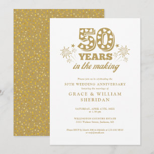 Invitation Le 50e anniversaire du Mariage