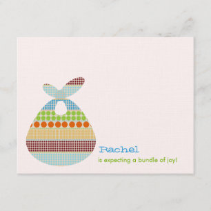 Invitation Le baby shower Boho de garçon pointille le paquet