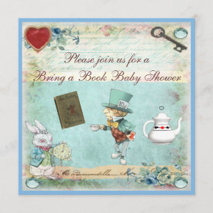 Invitation Le Baby shower d'Alice du livre au pays des mervei