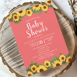 Invitation Le Baby shower de la fille du Printemps de Tournes