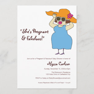 Invitation Le Baby shower de la grossesse et du foetus