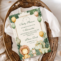 Le Baby shower de la jungle de Cute Dino