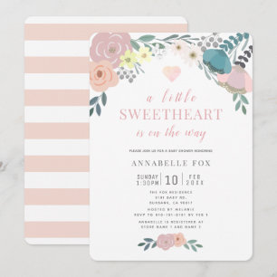Invitation Le Baby shower de la Saint Valentin