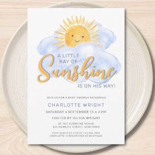 Invitation Le Baby shower de Sunshine Boy