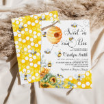 Invitation Le Baby shower de tournesol d'Abee peut être doux<br><div class="desc">Sucré comme peut Bee Sunflower Baby shower Invitation</div>