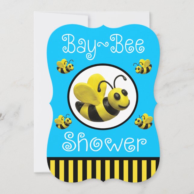 Invitation Le Baby shower des abeilles (Devant)