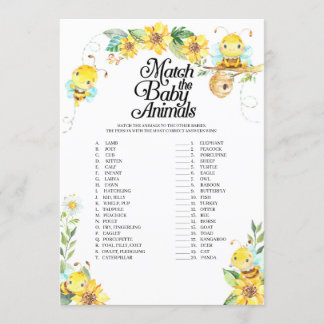 Invitation Le Baby shower Des Abeilles Correspond Au Jeu Des