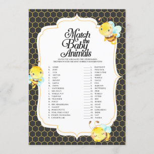 Invitation Le Baby shower Des Abeilles Correspond Au Jeu Des 