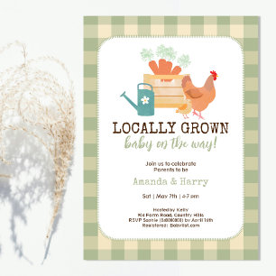 Invitation Le Baby shower des fermiers cultivés localement