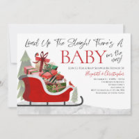 Le Baby shower D'Hiver De Sleigh Chargement De Noë