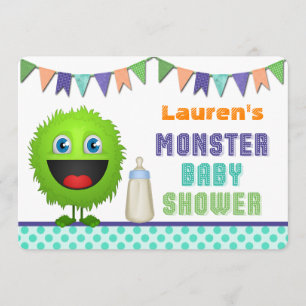 Invitation Le Baby shower du Monstre