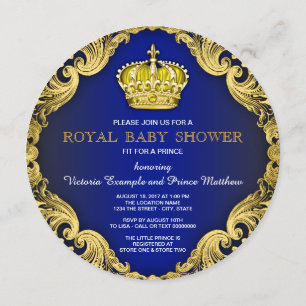Invitation Le Baby shower du Prince