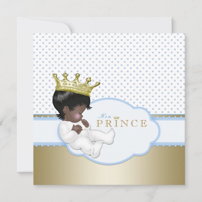Invitation Le Baby shower Ethnic Boy (Devant)