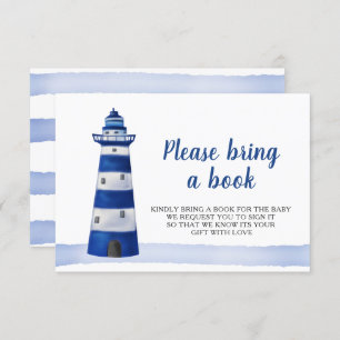 Invitation Le baby shower nautique du phare   apportent un