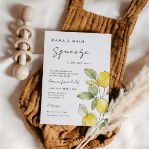 Invitation Le Baby shower principal de maman sur le chemin