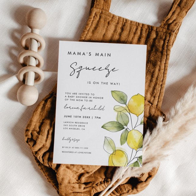 Invitation Le Baby shower principal de maman sur le chemin (Créateur téléchargé)