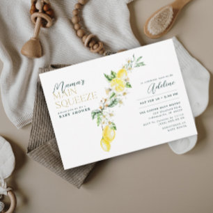 Invitation Le Baby shower principal de Squeeze Citrus Mama