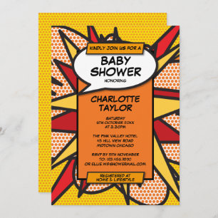Invitation Le Baby shower s'amuse Neutre sur le genre