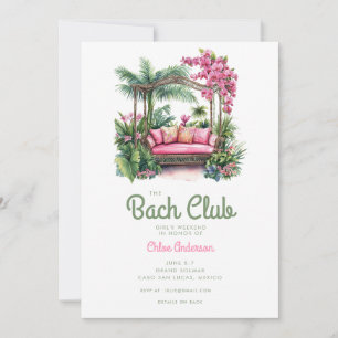 Invitation Le Bach Club   Week-end de Bachelorette Tropicale