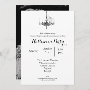 Invitation le bal d'Halloween (Noir)