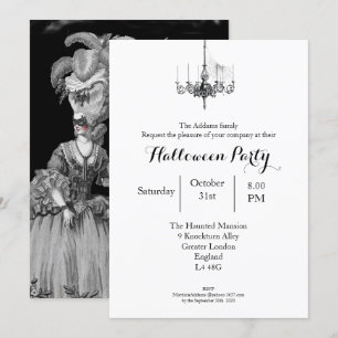 Invitation le bal d'Halloween (Noir)