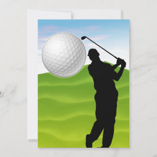 Invitation Le Ball de golf qui vous attend