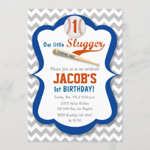 Invitation Le base-ball folâtre l'invitation de garçon