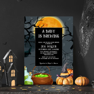 Invitation Le bébé brasse le baby shower d'automne d'Hallowee