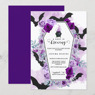 Invitation Le bébé brasse le Baby shower d'Halloween