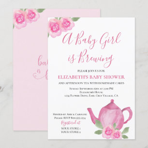 Invitation Le bébé est en train de brasser le Baby shower d'u