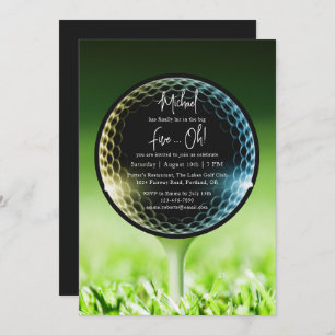 Invitation Le Big Five-Oh Golf 50e anniversaire