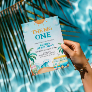 Invitation Le Big One, Surf anniversaire