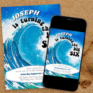 Invitation Le Big Six Ocean Surfing 6e anniversaire