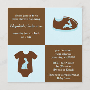 Invitation Le bleu équipe le baby shower de garçon