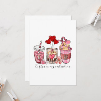 Invitation Le café est ma Saint Valentin