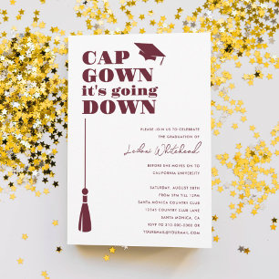 Invitation Le Casquette du Parti de la Graduation Gown va tom