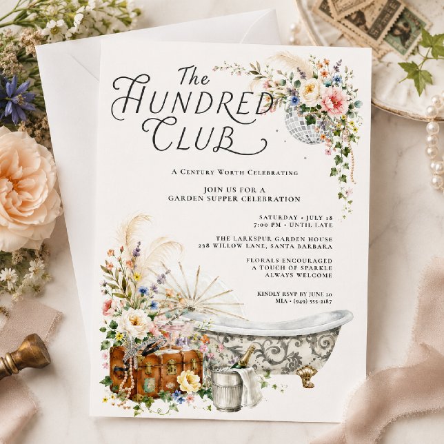 Invitation Le Centenaire du Hundred Club (Créateur téléchargé)