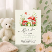 Le champignon est sur Way Frog Baby shower
