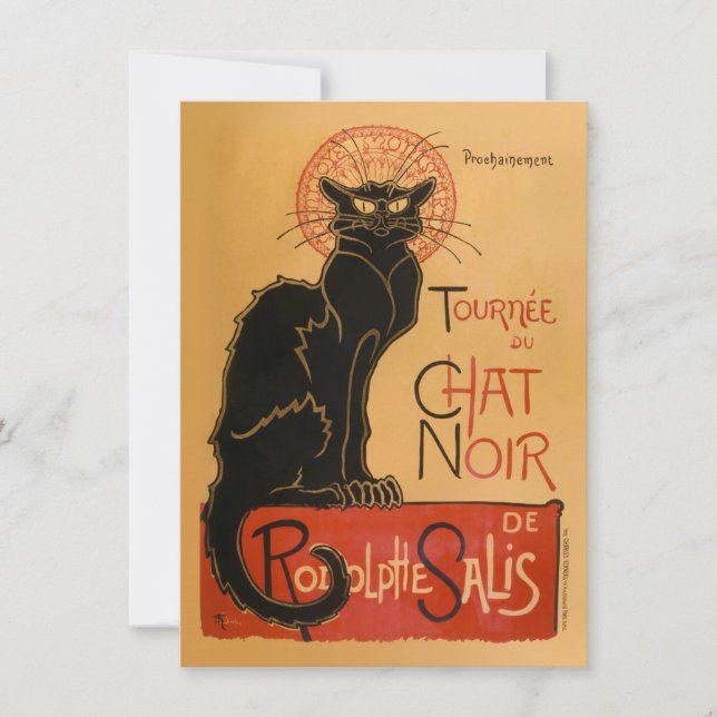 Invitation Le Chat Noir (Devant)