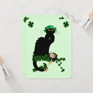 Invitation Le Chat Noir Fête de la Saint-Patrick