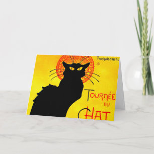 Invitation Le Chat Noir Vintage