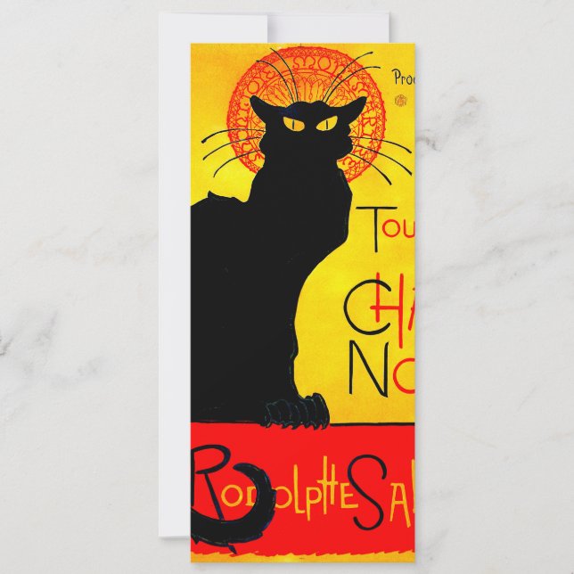 Invitation Le Chat Noir Vintage (Devant)