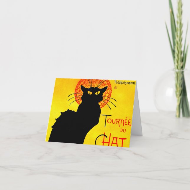 Invitation Le Chat Noir Vintage (Devant)