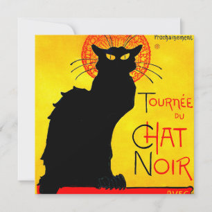 Invitation Le Chat Noir Vintage