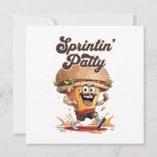 Invitation Le Cheeseburger qui court