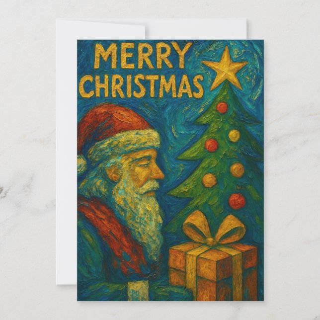 Invitation Le chef-d'œuvre de vacances de Léonard – une Renai (Devant)