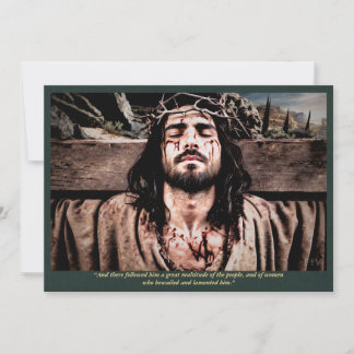 Invitation Le Christ sur le chemin du Calvaire — Luc 23:27 Bi