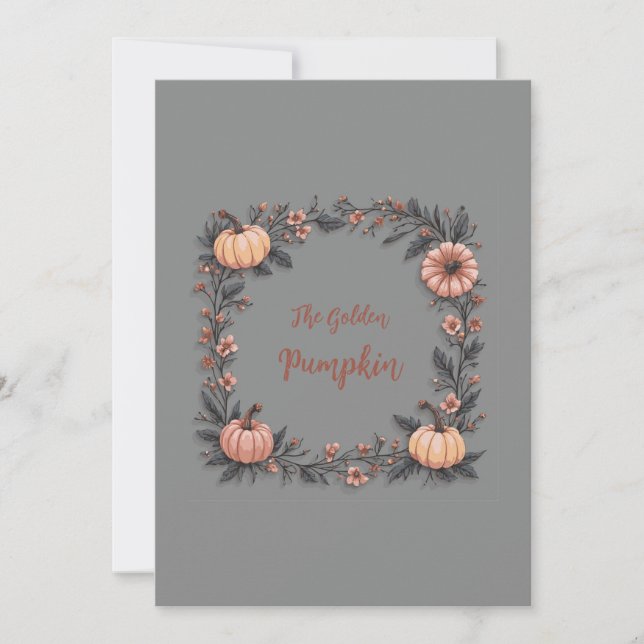 Invitation Le Citrouille d'or (Devant)